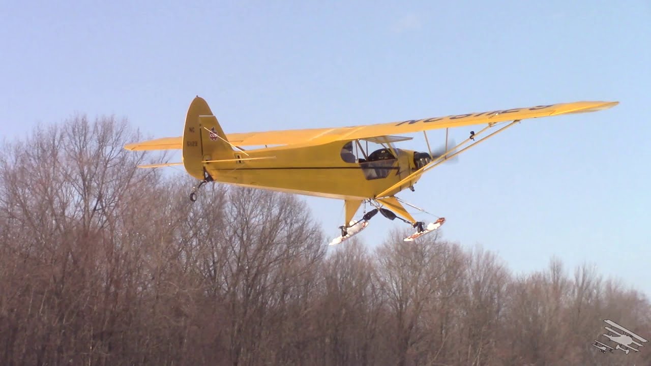 Ski Flying in a Piper J-3 Cub! | Old Rhinebeck Aerodrome