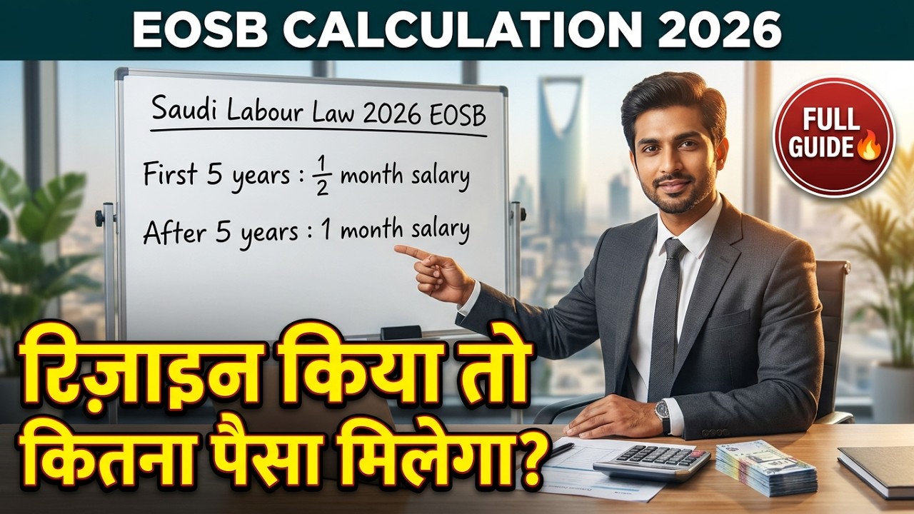Saudi Labour Law 2026: End of Service Gratuity Calculation Guide for Resigning Employees