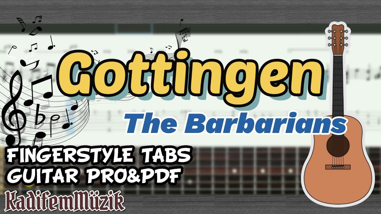 The Barbarians-Gottingen Easy Fingerstyle Guitar Tutorial Tabs