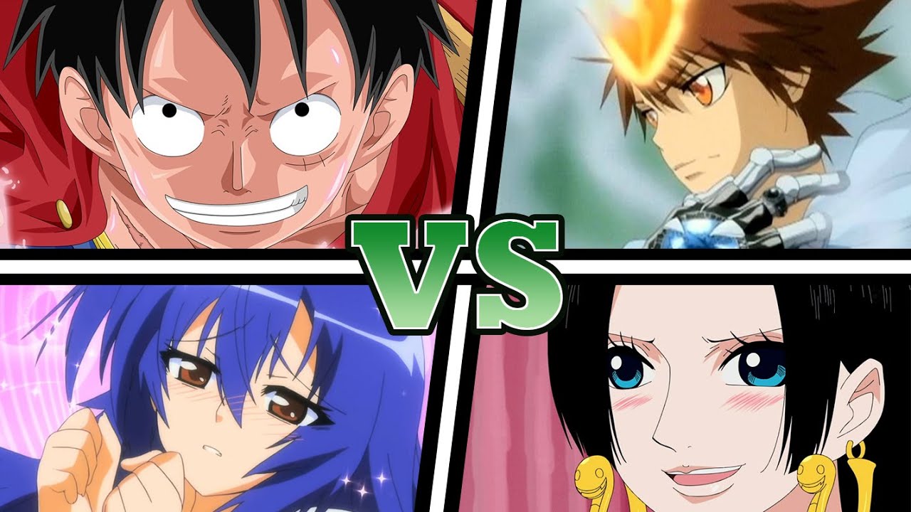 LUFFY & BOA VS TSUNA & MEDAKA