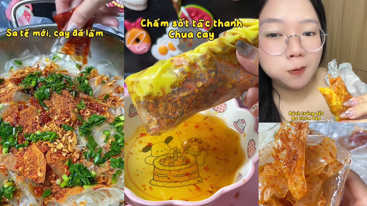 Review các loại bánh tráng phơi sương hot tiktok