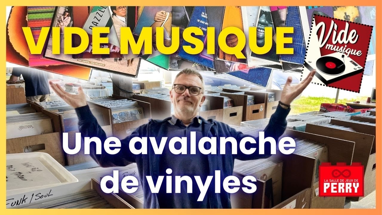 #196 - VIDE GRENIER MUSICAL - Une avalanche de vinyles Rock, Funk, Soul, Pop, BO 🎸🎶