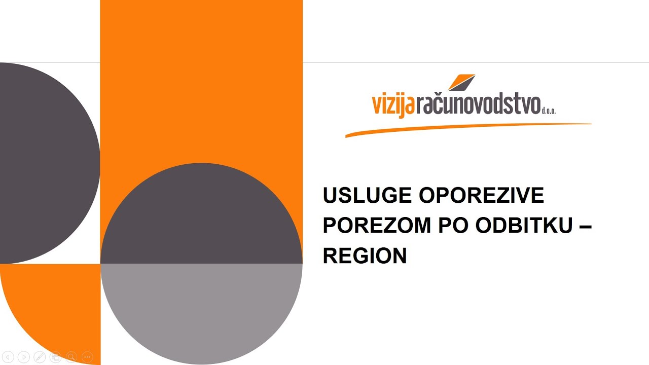 Usluge oporezive porezom po odbitku - region
