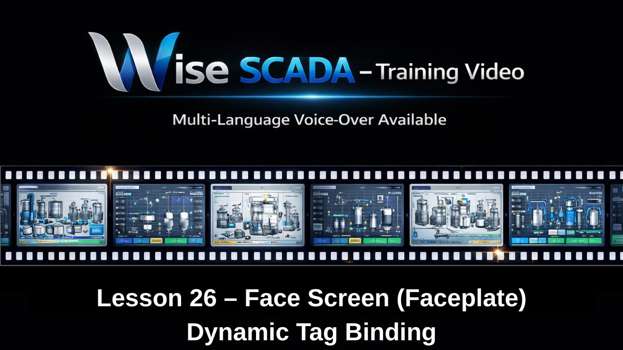 Wise SCADA Tutorial #26 | Face Screen (Faceplate) | Dynamic Tag Binding