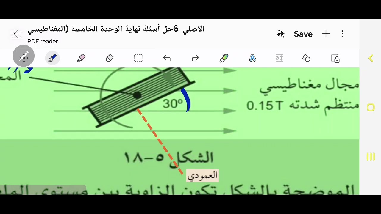 فيزياء الثاني عشرنتابع حل أسئلةنهاية الوحدة الخامسة[المغناطيسية و الحث الكهرومغناطيسي]ك ن ف١ أ.داليا