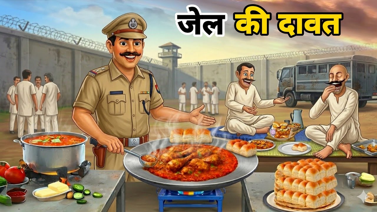 Jail की दावत के लिए पागल Hindi Kahani | Jail Ki Dabat Hindi Kahani | Moral Stories | Hindi kahaniyan
