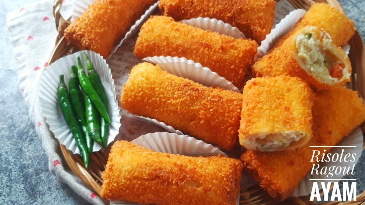 Risoles Ragout Ayam Rangup dan Berkrim di Dalam