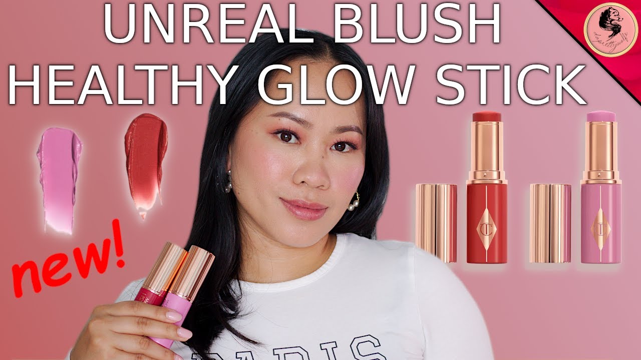 NEW, CHARLOTTE TILBURY, UNREAL BLUSH HEALTHY GLOW STICK | Pretty Glow & Cherry Glow
