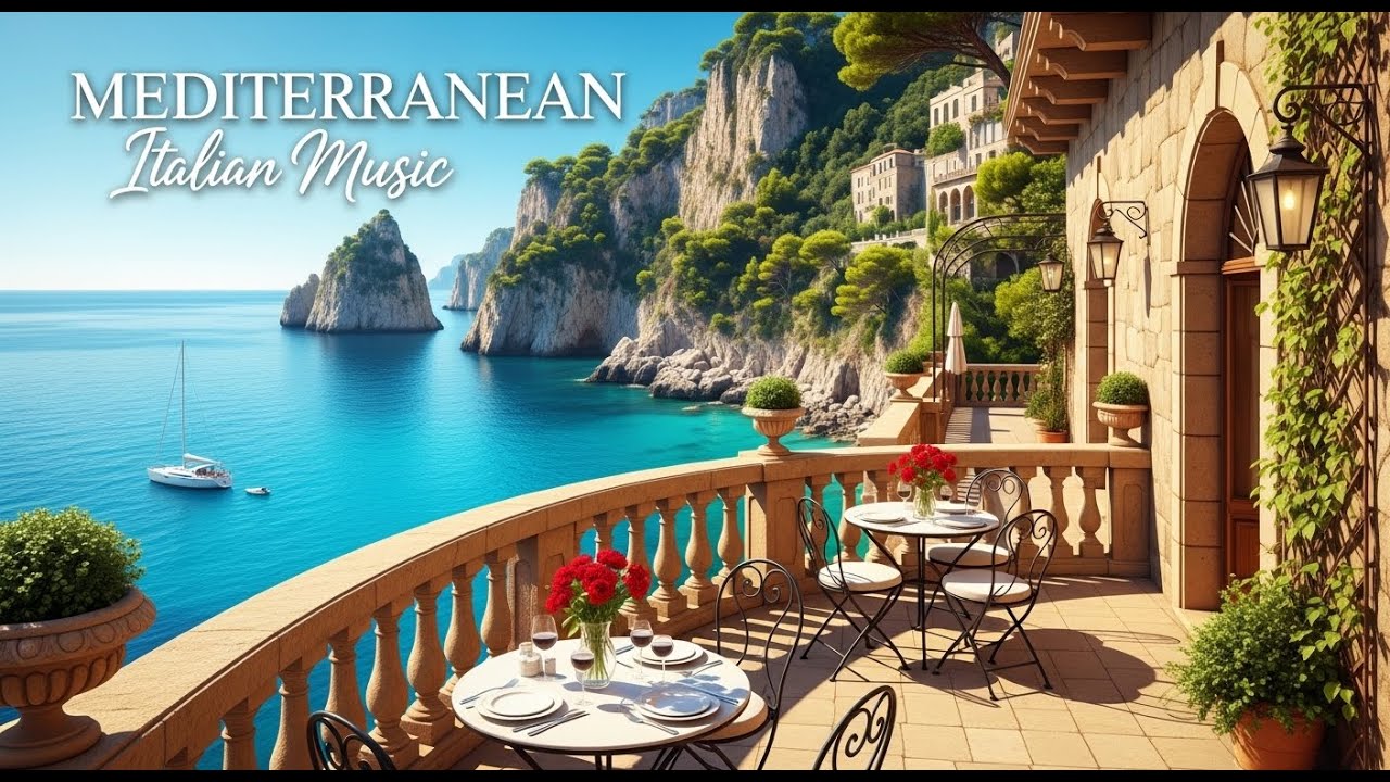 🎶 Italian Greek Chill Mediterranean Music 🌊 Dreamy Seaside Views & Summer Relax