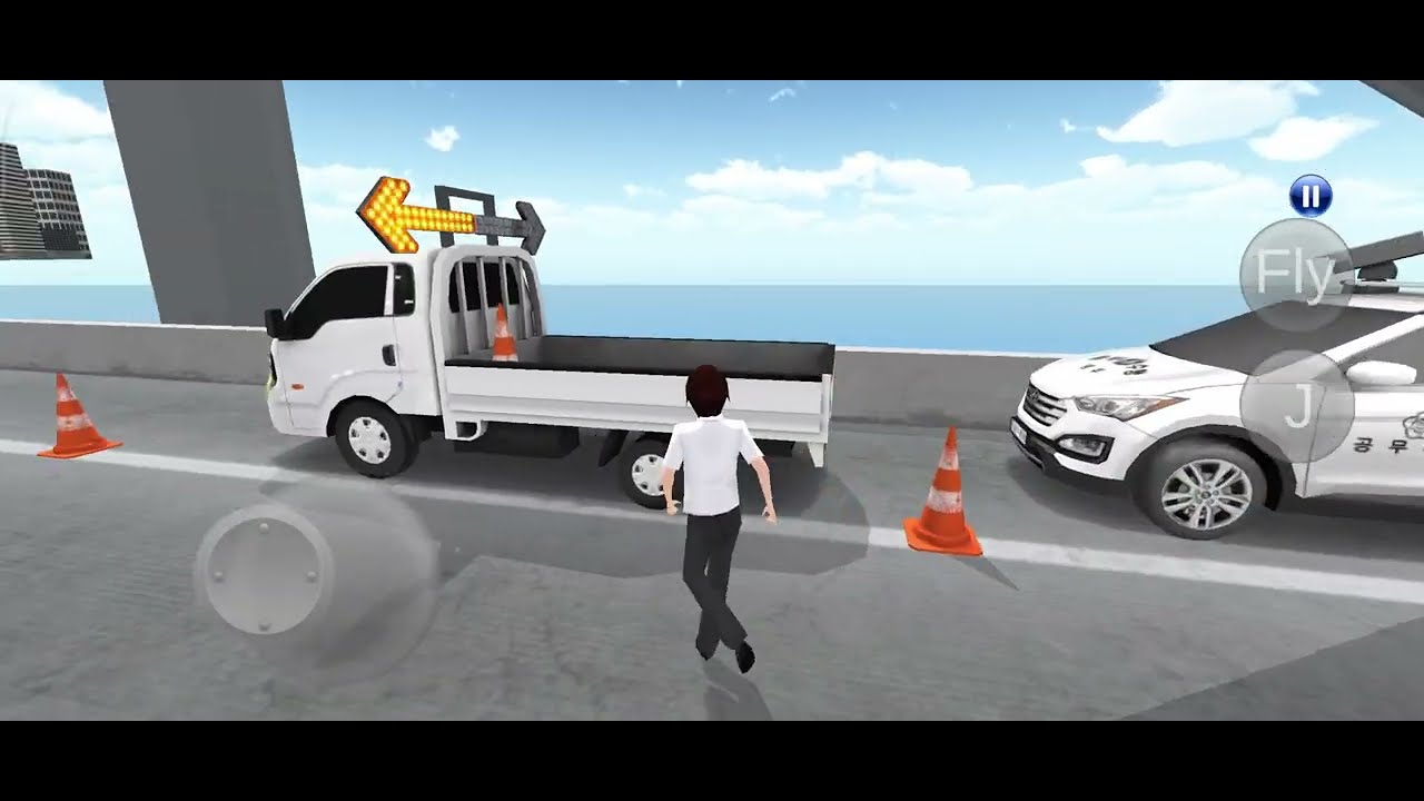 Road-King Kia Pickup Car in Highway tunnel Exit Gate High Speed Car in 3D Driving Class-Car Gameplay