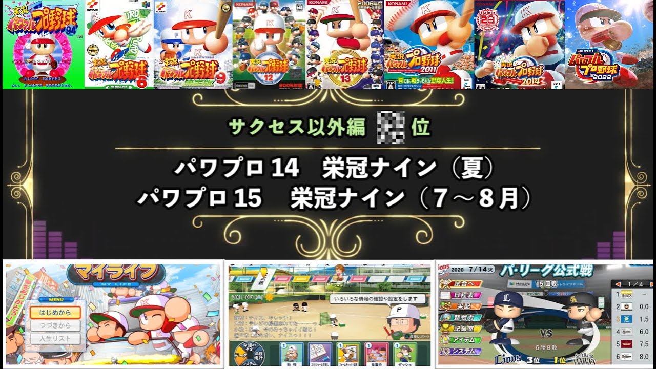 パワプロBGMランキング（サクセス以外編）Best20 【高音質】【実況パワフルプロ野球】