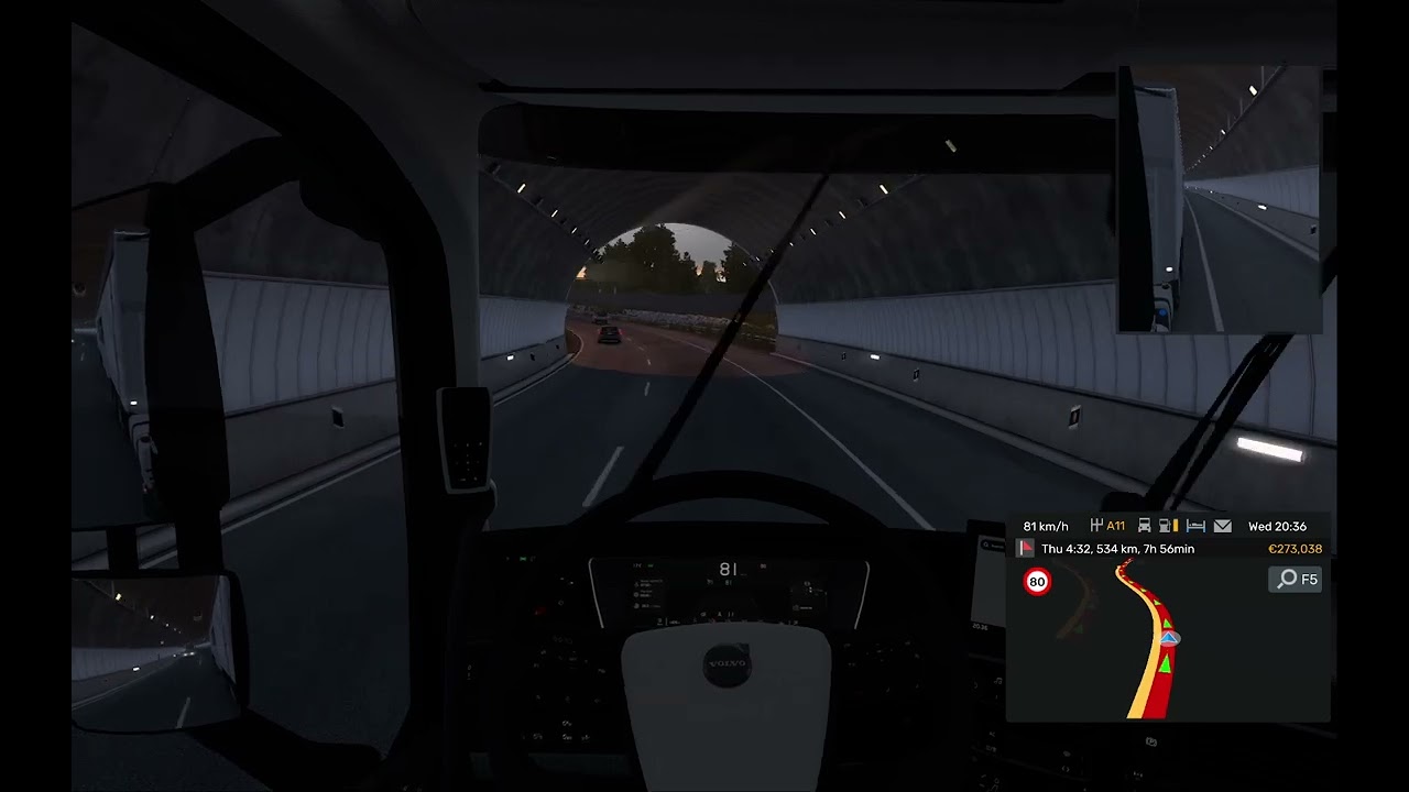 Late Night Rain Drive 🌧️ | Euro Truck Simulator 2 ASMR |