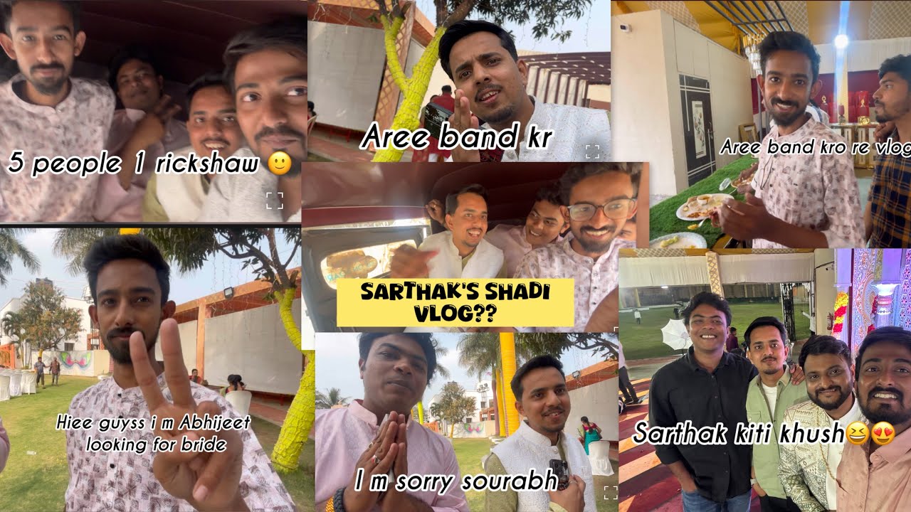 Another Wedding, Same Crazy Friends 😂 #shadi #vlog #nashik #explore 