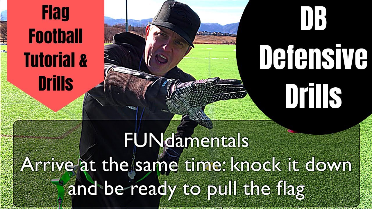 Youth Flag Football Drills | DB Defense Drills | Interception Drills to Crush the Offense