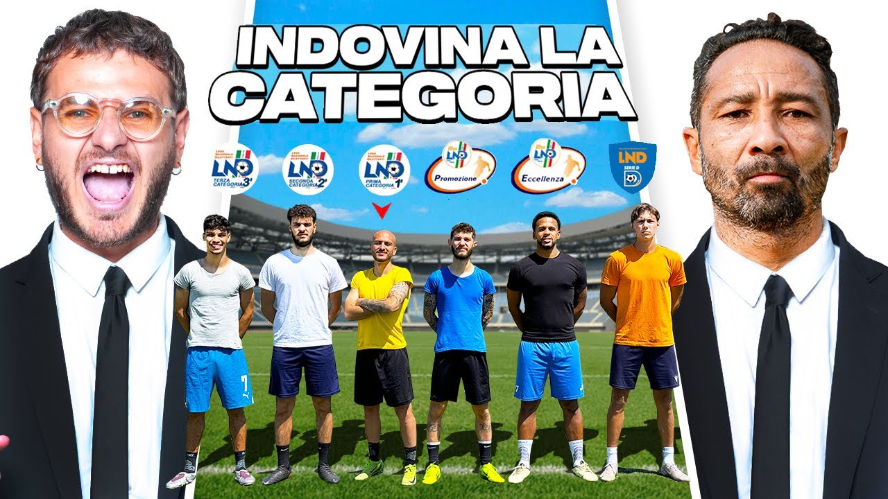 ⚽🔎 INDOVINA LA CATEGORIA del CALCIATORE in INCOGNITO! | Dalla TERZA CATEGORIA alla SERIE D!