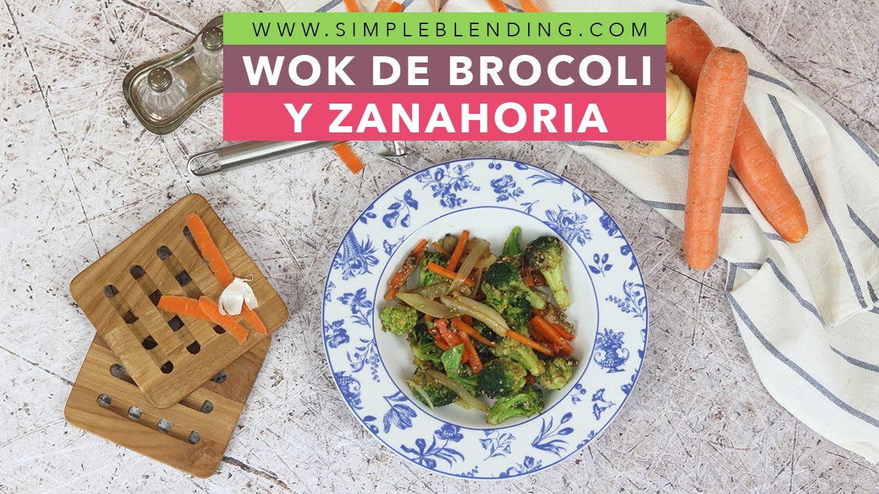WOK DE BRÓCOLI Y ZANAHORIA | Cómo preparar wok de verduras estilo oriental | Wok saludable