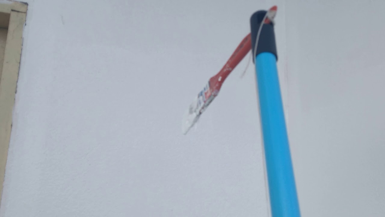 Pintura em local alto, adaptar pincel
