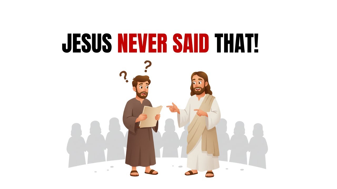 4 THINGS JESUS NEVER SAID (but many CHRISTIANS BELIEVE)