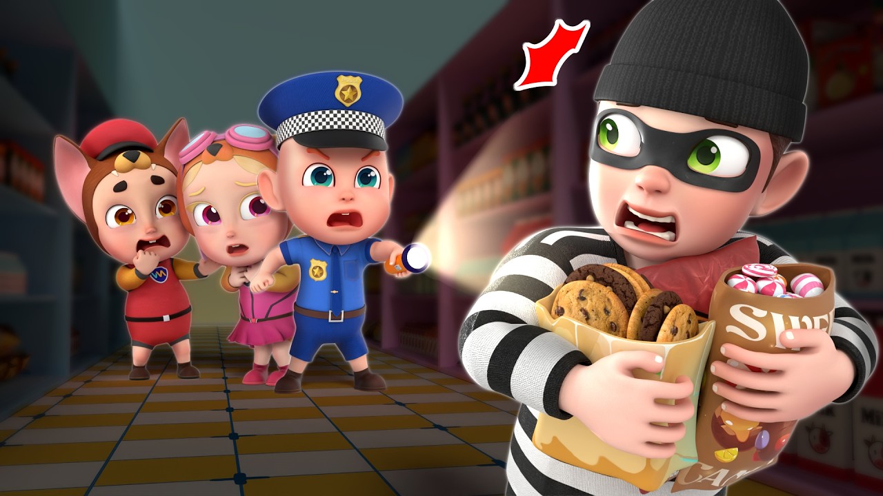The Thief in Grocery Store | Police Catch the Thief | Sheriff Zozo - Kids Songs & Cartoons