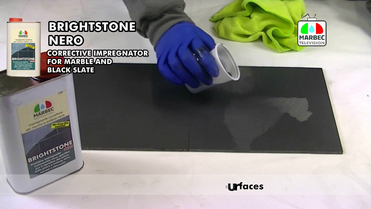 How to restore stained or bleached black slate