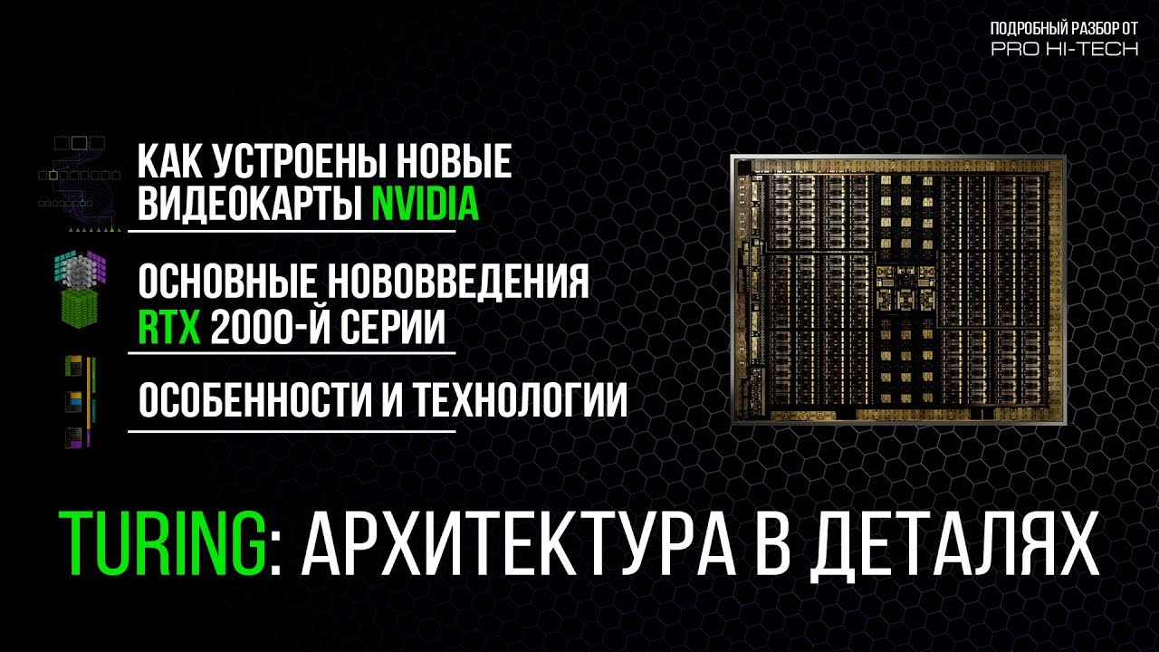 Устройство ядра Turing / GeForce RTX и новые технологии для геймеров и разработчиков