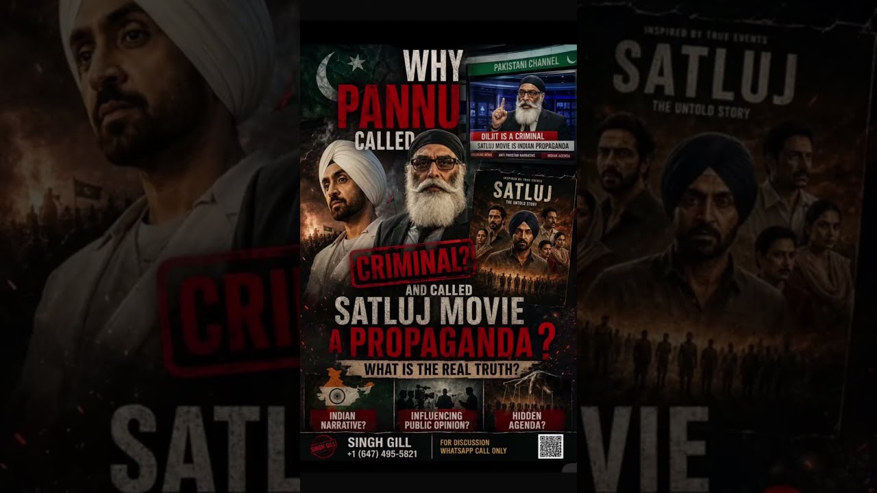 Why pannu opposing satluj movie and calling Diljit criminal ?