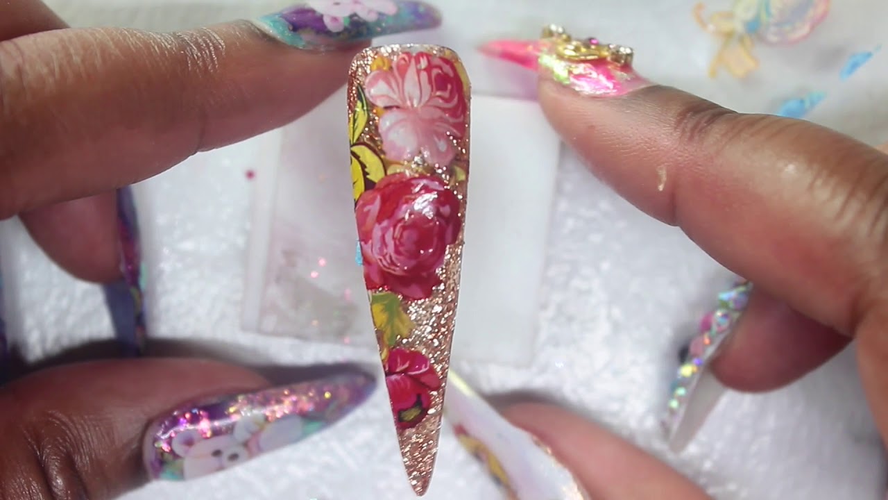 Nail Art Foil Video | Beginner Friendly! | DailyCharme Transfer Gel | Easy Nail Art | Vetro Leaf Gel
