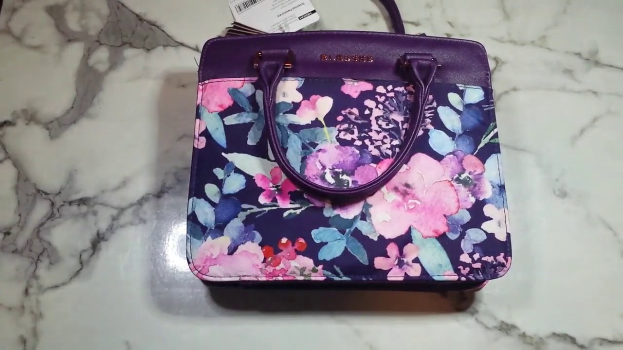 Purple Blessed Floral Bible Bag {First Impressions}