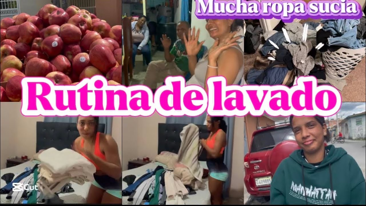 Rutina de lavado, mucha ropa sucia, así son mis días 
