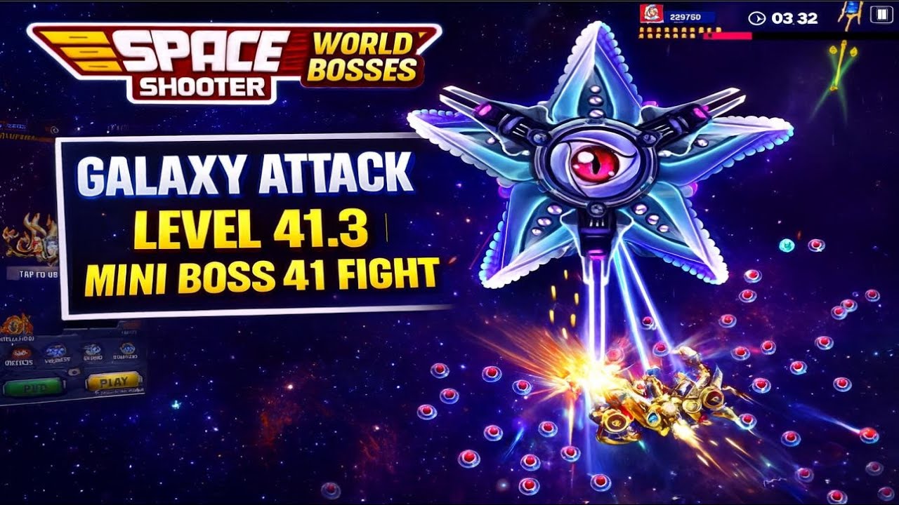 Galaxy Attack Space Shooter Level 41.3 | Mini Boss 41 Fight | World Bosses