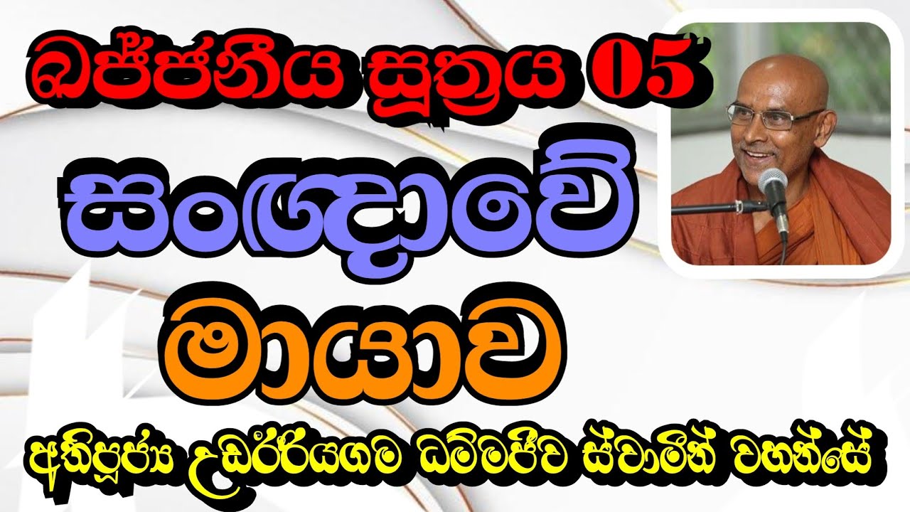 සංඥාවේ මායාව | Most Ven.Udairiyagama Dammajeewa Thero