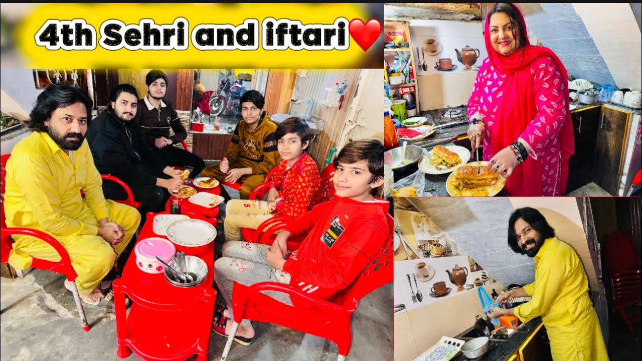 Ramzan 4th Sehri and Iftari 😍❤️Bacho ke sath Mazy ki batein 🥳🥰