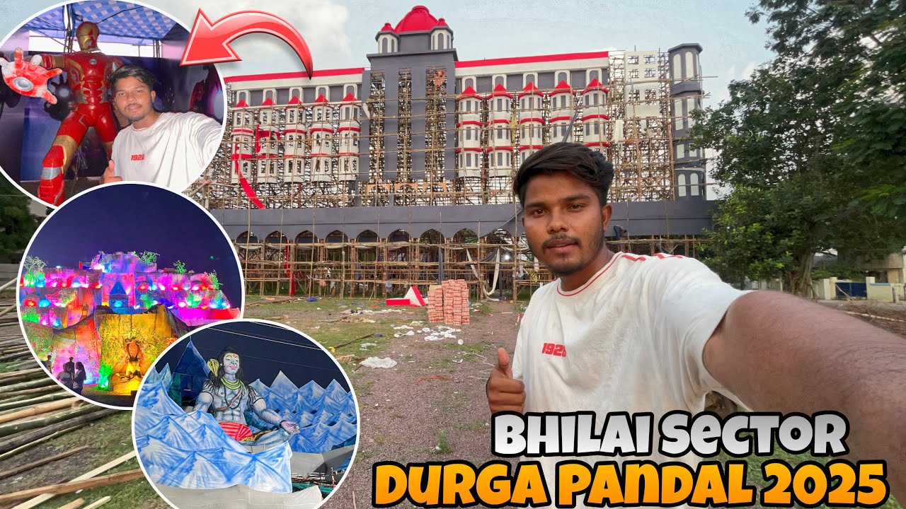 Bhilai Top 5 Durga Pandal 2025 || Bhilai  Durga Pandal Idol 2025 || Navratri 2025 ||