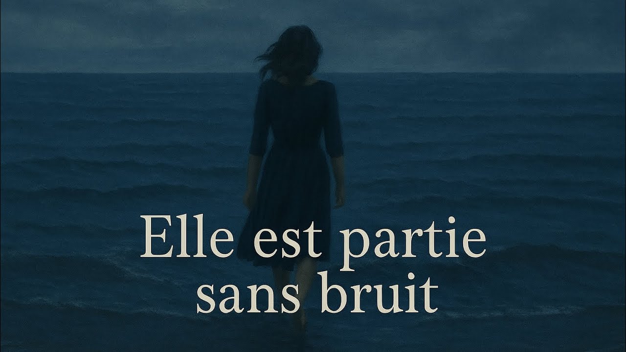 Elle est partie sans bruit - chanson française triste sur le départ silencieux 