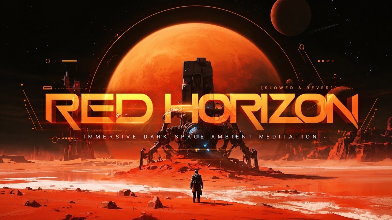 Red Horizon (Slowed & Reverb): Atmospheric Sci-Fi Music For Immersive Dark Space Ambient Meditation