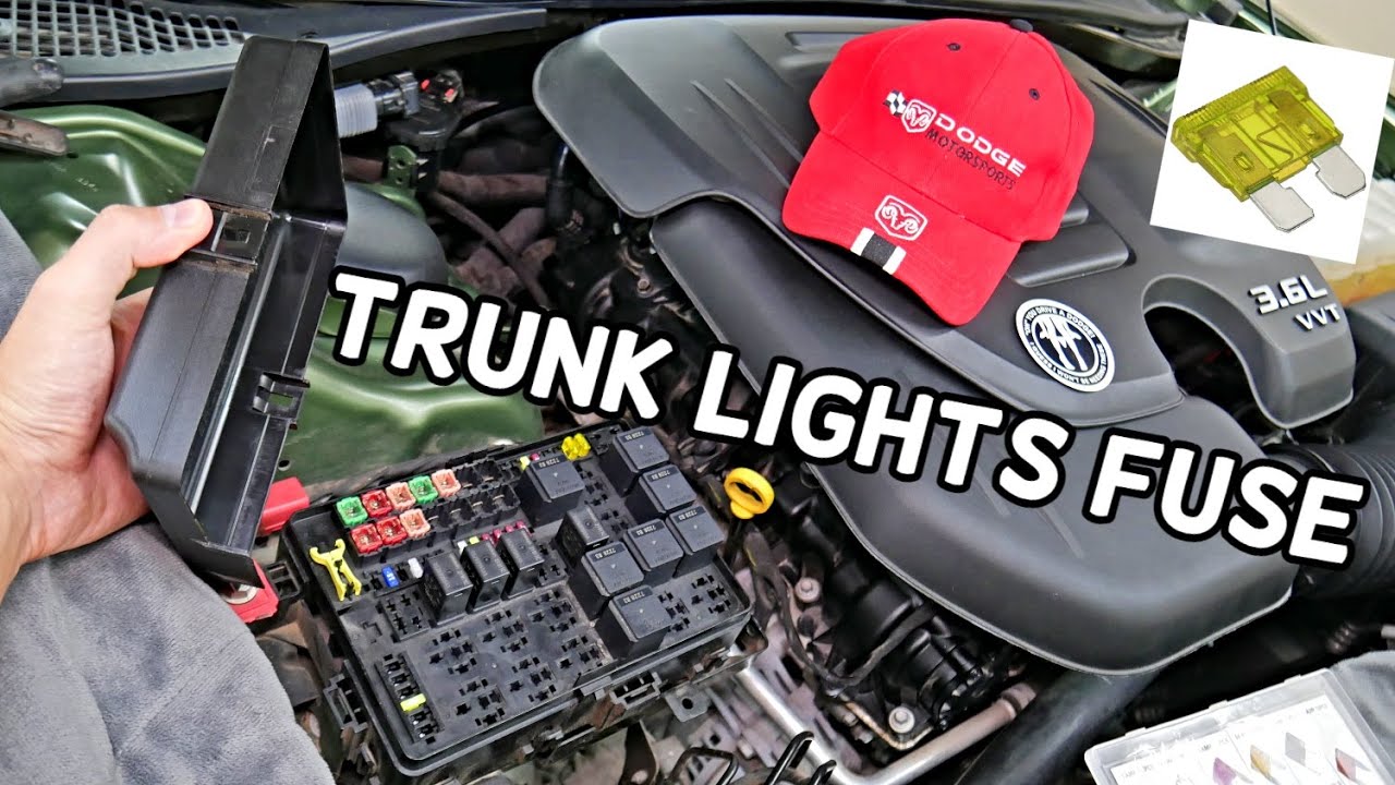 DODGE CHARGER TRUNK TAIL LIGHT FUSE LOCATION REPLACEMENT, TAIL LIGHTS FUSE