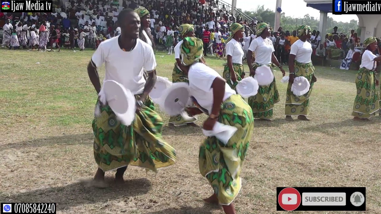 IJAW CULTURAL DANCE PERFORMED BY KURUTEI CULTURAL GROUP IN OPOROZA, GBARAMATU KINGDOM