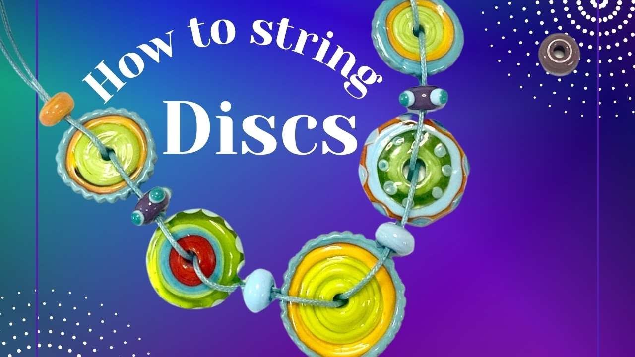 String Glass Disc Beads Like A Pro. #disc beads#stringbeads