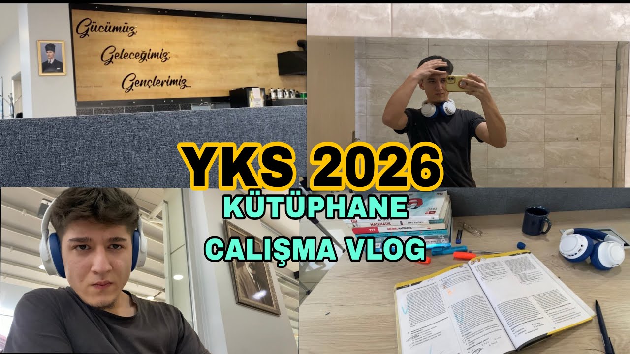 YKS KÜTÜPHANE VLOG✅ GÜNDE 10 saat  #work #vlog #motivation #school #yks #tyt #workout 