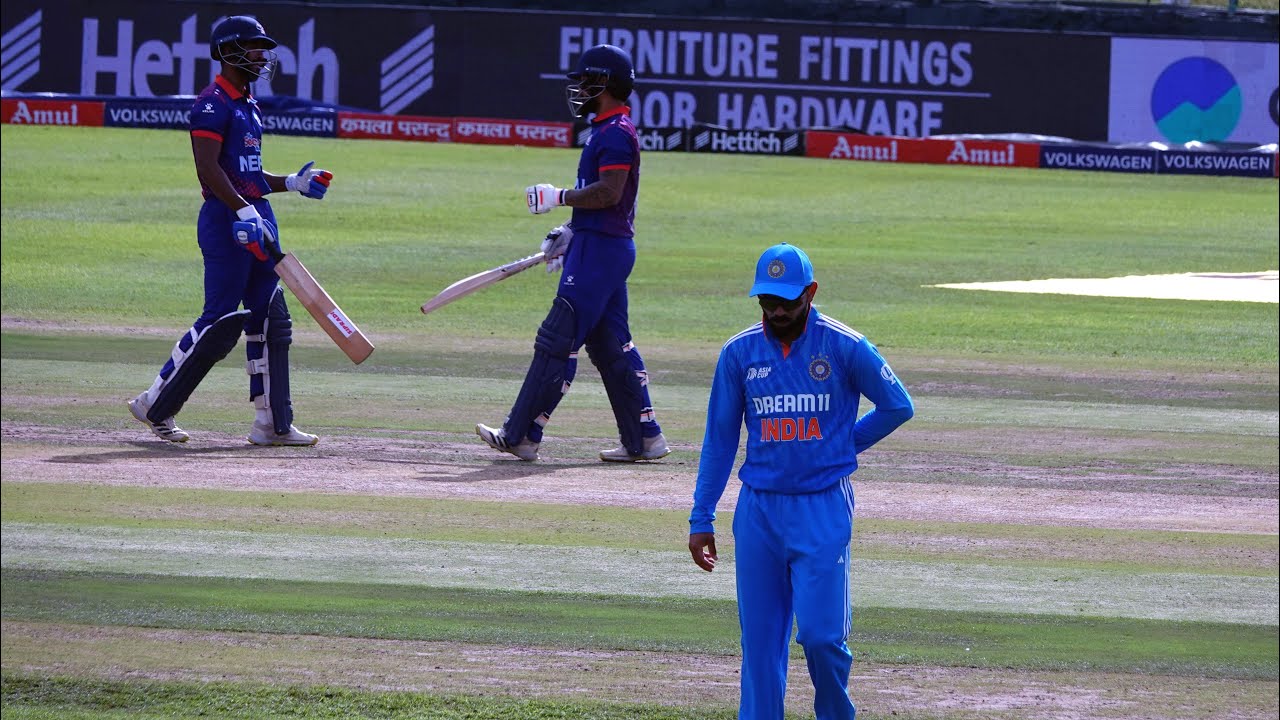 Heated moments between Mohammed Siraj and Kushal Bhurtel after Bhurtel aim Consecutive sixes