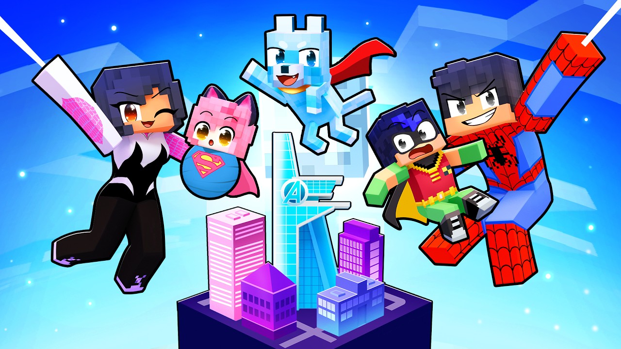 Playing as a HERO FAMILY on ONE CITY BLOCK!