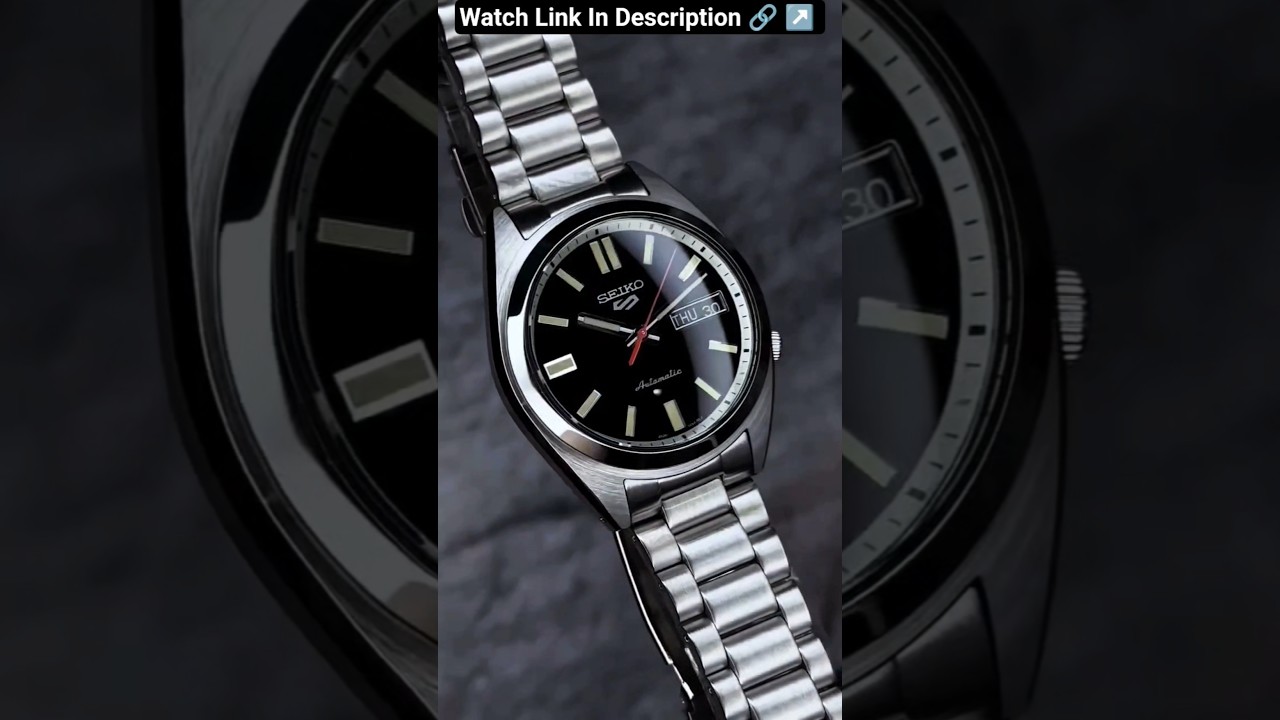 Seiko Automatic Classic Black Dial Luxury Men's Watch #elegantwatches #luxurywatchesformen #seiko