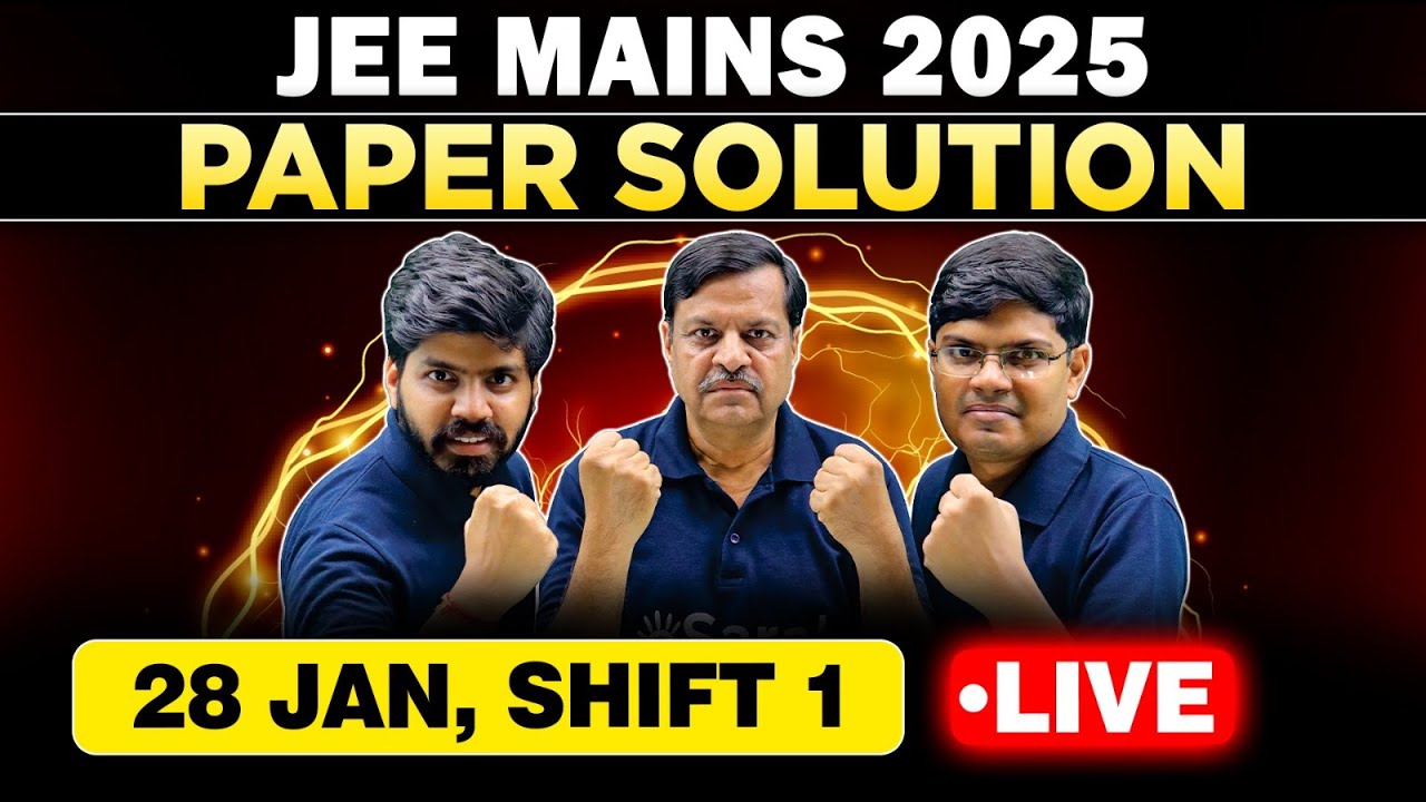 JEE Main 2025 : 28 Jan Shift 1 Paper Discussion | JEE Main 2025 Answer Key & Detailed Sol. | eSaral