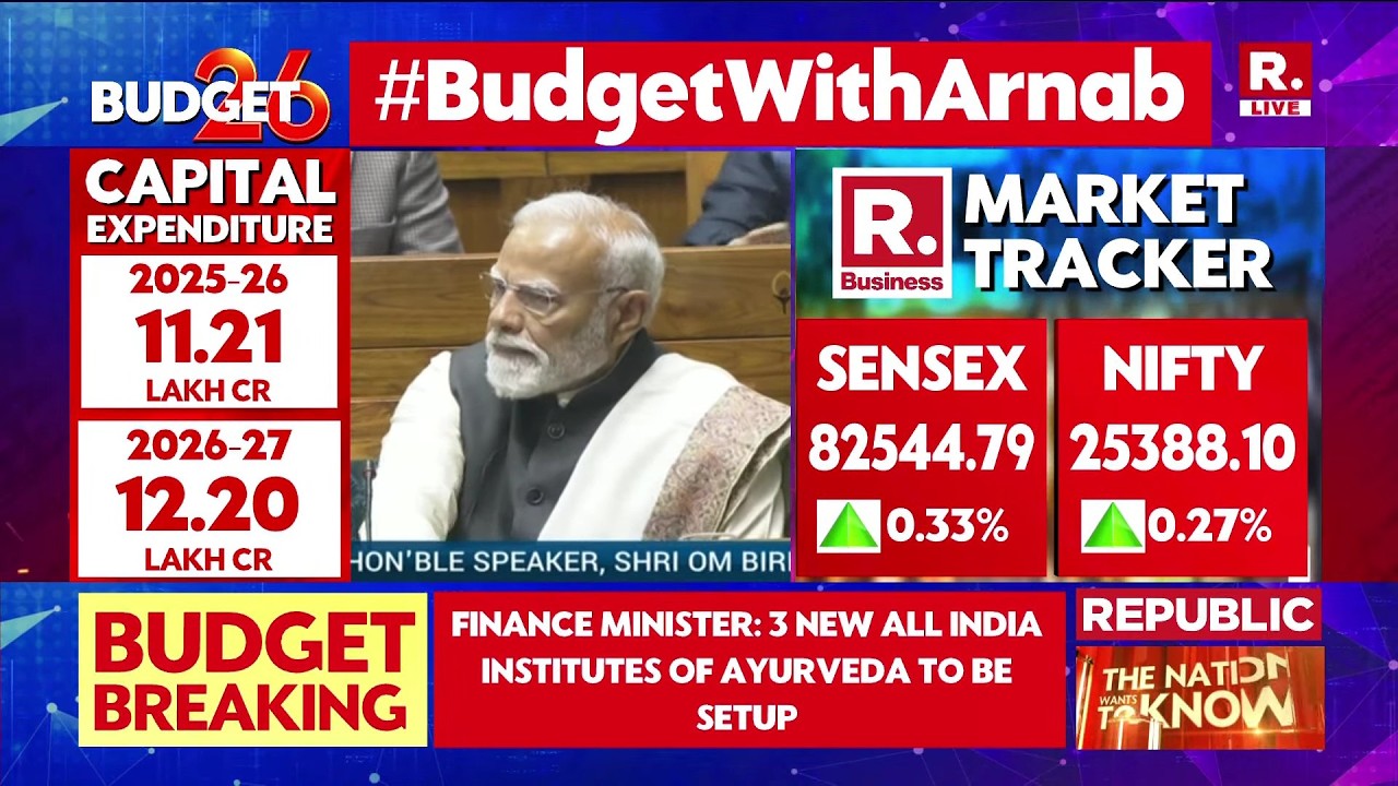 Union Budget 2026 LIVE: 3 New All India Institutes of Ayurveda Announced | Big Health Push
