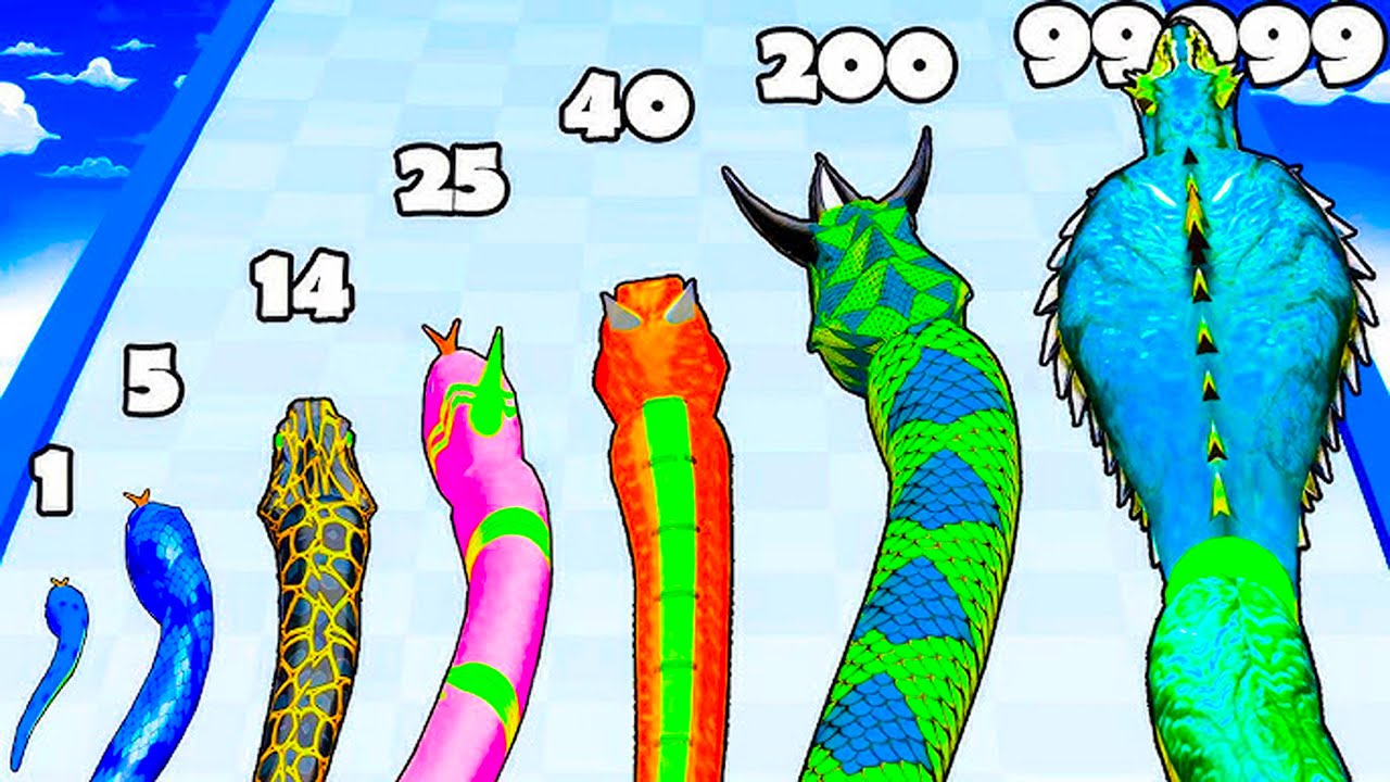 Snake Run Race 3D 🐍 One Mistake = Game Over!