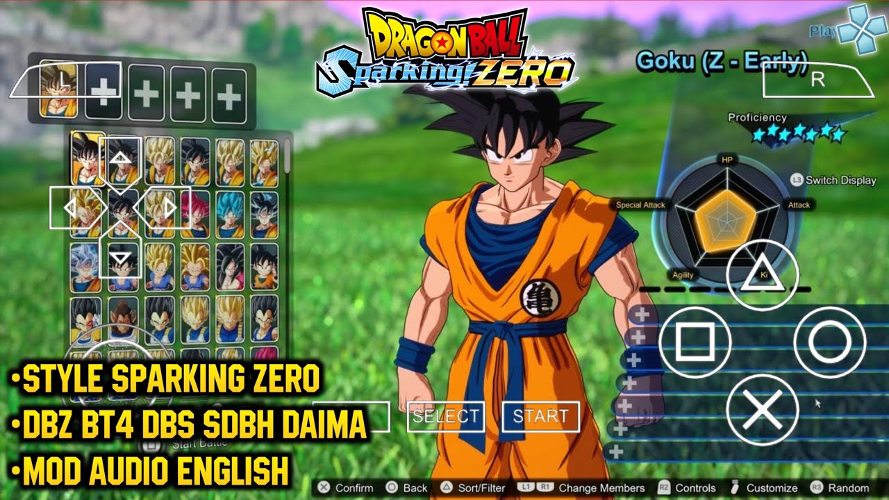 NEW UPDATE ! Dragon Ball Sparking Zero Mod PPSSPP Android #dbztttmod