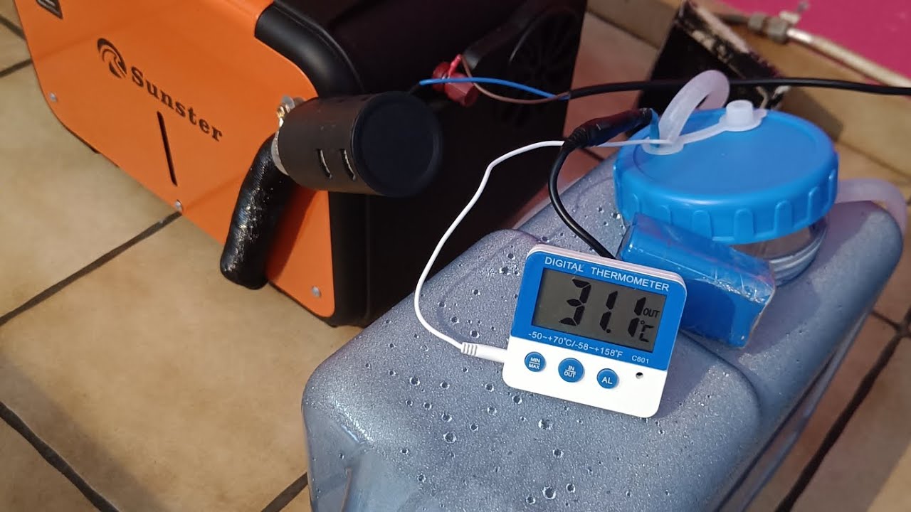 Un chauffage Diesel 🔥#AliExpress en chauffe-eau 💦 pendant ses sessions de pêche 🎣 grâce à #Sunster