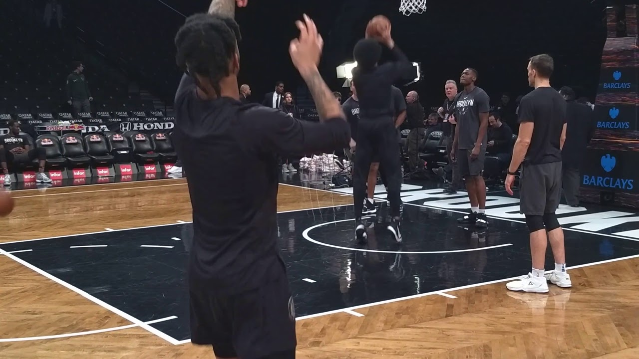 NBA player shooting practice from D'angelo Russell