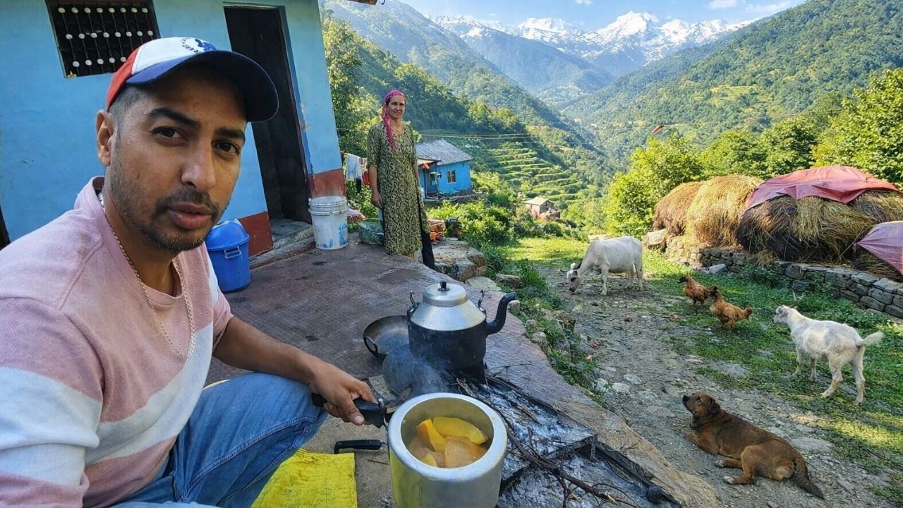Cooking Pumpkin Curry In Village 😛