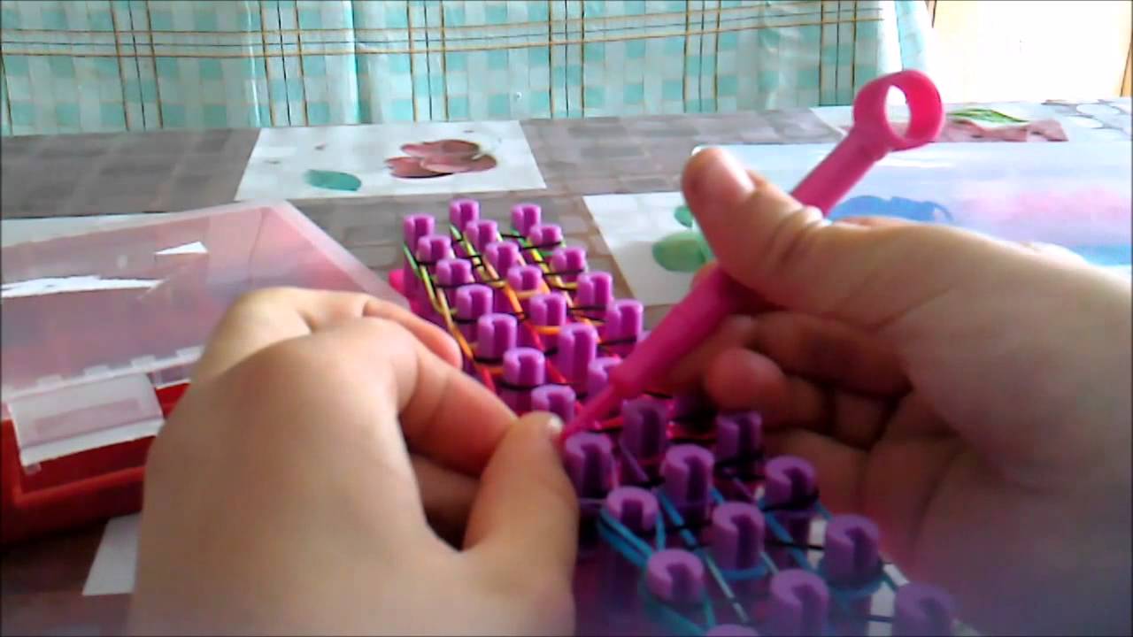 tutorial shokky bandz rainbow loom!!